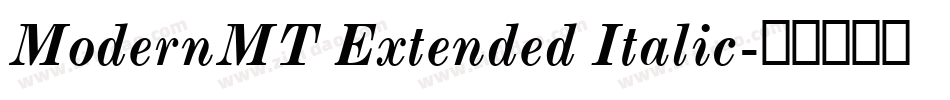ModernMT Extended Italic字体转换